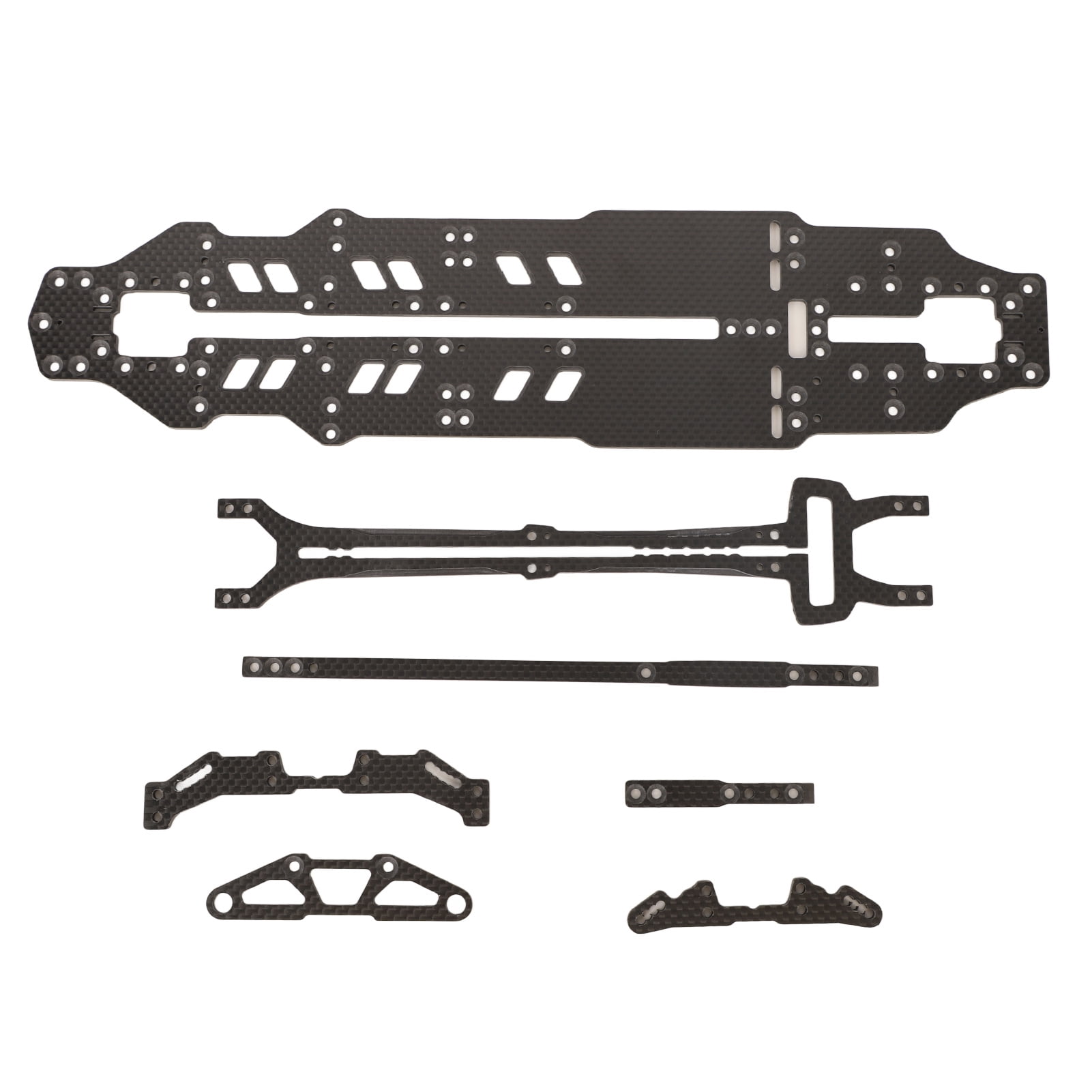 1/10 RC Car Chassis Kit, Replacement Parts Strong Rigidity Lightweight