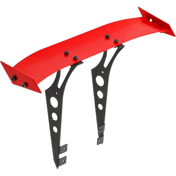 1/10 RC Car Spoiler, Aluminum Alloy Rear Wing, Universal Metal Tail Wing for 1/10 Scale On-Road Drift Racing Car, TT01,TT02,4-TEC, Red