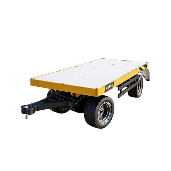 1/10 RC Flatbed Trailer, Cargo Transport Platform for Display