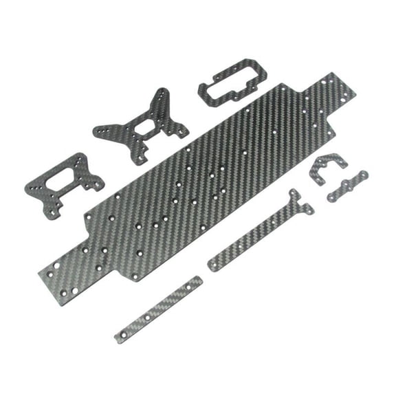 1:10 Remote Control Carbon Fiber Front & Rear Shock ,Main Chassis for Wltoys 104001 Crawler