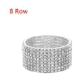 thumbnail image 1 of 1-10 Rows Fashion Jewelry Woman Stretch Bracelet  Elastic Bangle Crystal Rhinestone Wristband 8 ROW, 1 of 8