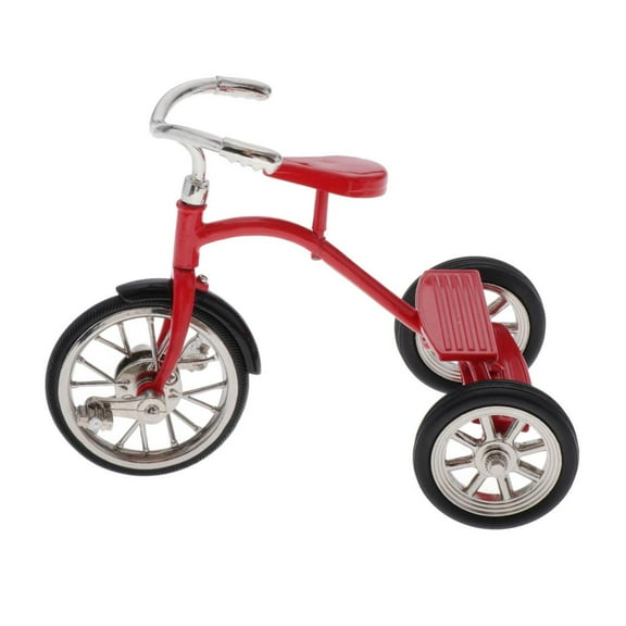 1:10 Scale Alloy Tricycle Bike Model Toy Tabletop Home Decoration