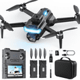 thumbnail image 1 of JoyStone Foldable Drone with 1080P Camera for Adults, RC Quadcopter with 4.3″ HD Screen Controller, Brushless Motor, Obstacle Avoidance, Optical Flow, 2 Batteries, Gift for Beginners, 1 of 13