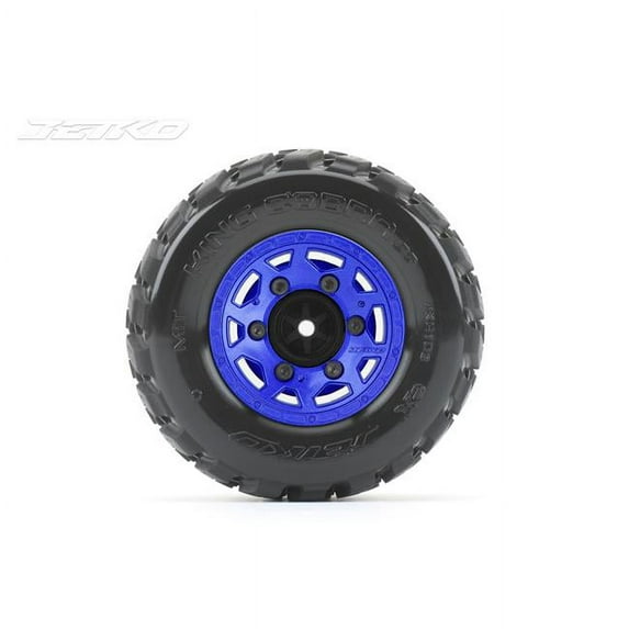 1-10 Scale SC EX-King Cobra Claw Rim Mounted Tire, Metal Green