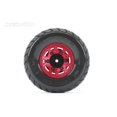 thumbnail image 1 of 1-10 Scale SC EX-Rockform Claw Rim Mounted Tire, Metal Red, 1 of 1