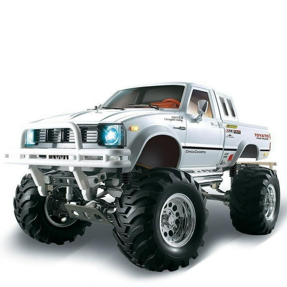 1/10 Scale White 4Wd Rally Hg Rc Pickup Car Series Racing Crawler Kit Chassis Axles