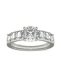 1.10 Ct Round Cut Solitaire Natural Diamond (F-G/VS1) Beautiful Engagement Ring for her Solid 14K White Gold Size 7 by Diamond-Capitals