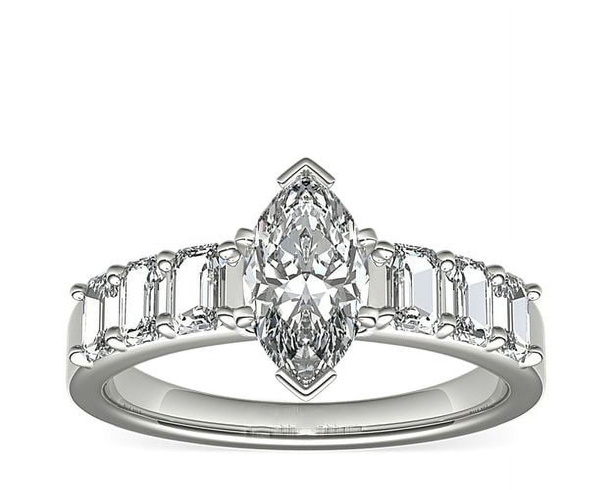 1.10 T.C.W Marquise Shaped Real Diamond New Design Solitaire with