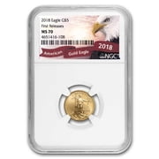 1/10 oz American Gold Eagle MS-70 NGC Random Year