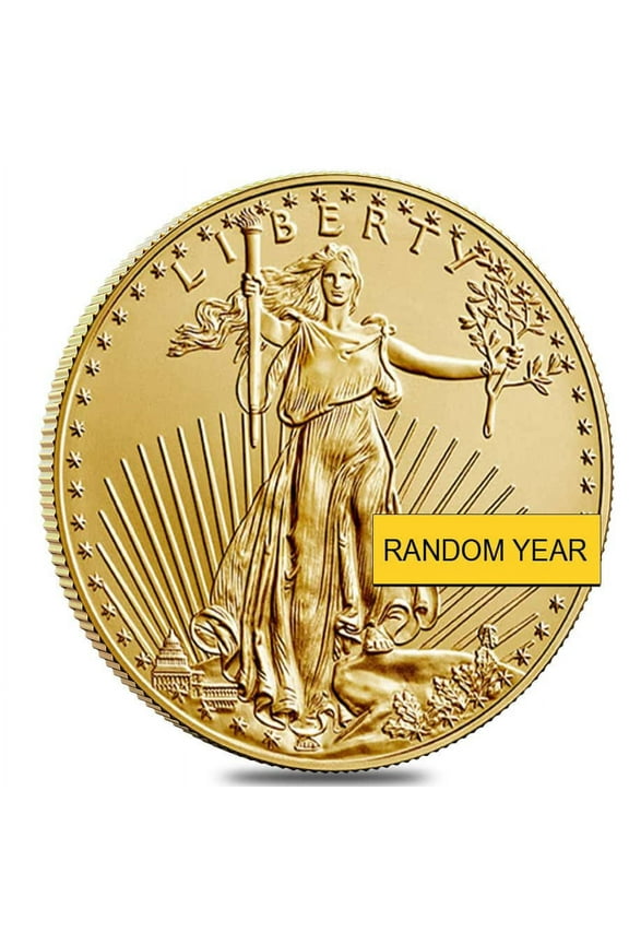 1/10 oz Gold American Eagle $5 Coin BU (Random Year)