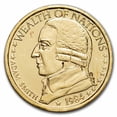 thumbnail image 1 of 1/10 oz Gold Round - Adam Smith (Wealth of Nations), 1 of 2