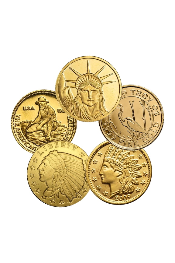 1/10 oz Gold Round - Random Design