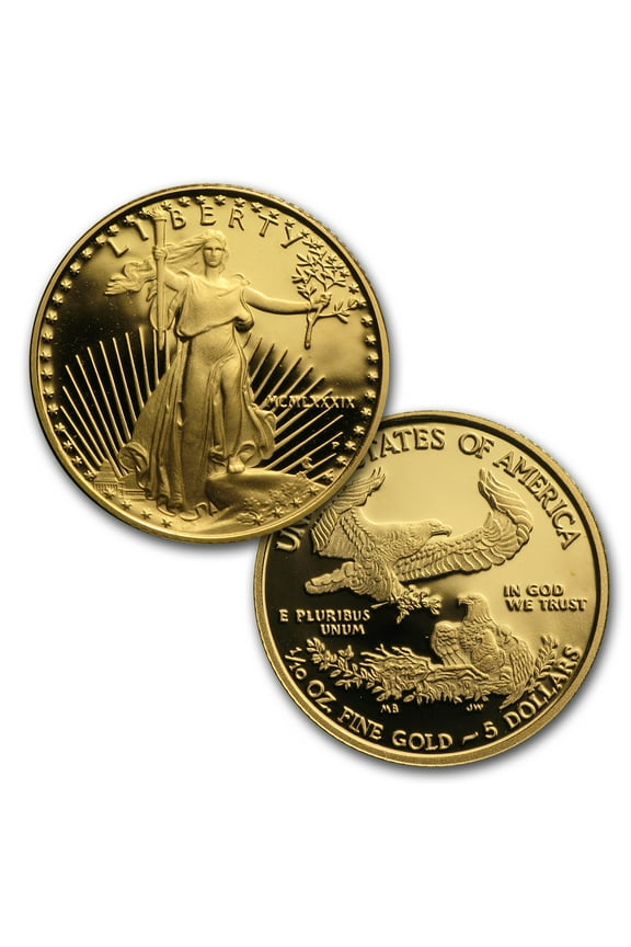 1/10 oz Proof American Gold Eagle (Random Year, Capsule Only)
