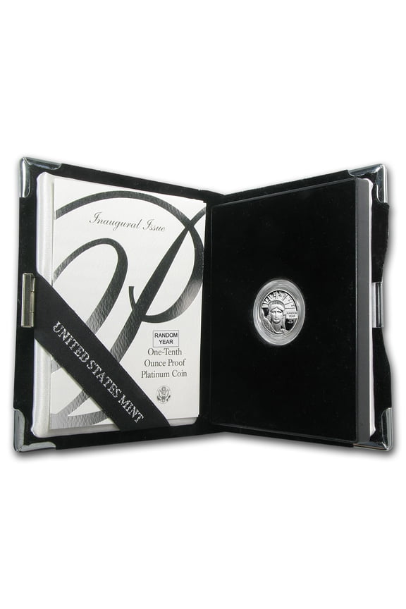 1/10 oz Proof American Platinum Eagle (Random Year, w/Box & COA)