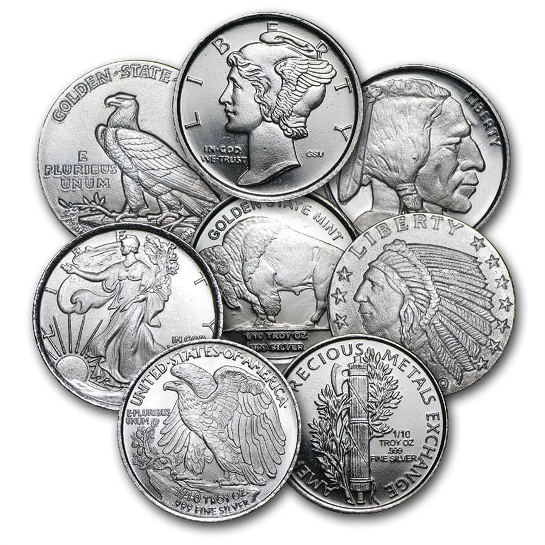 APMEX GOLDEN STATE MINT 1/10 oz Silver Round - Secondary Market