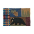 thumbnail image 1 of 1'10" x 2'10" Rutherford Bear Cabin Lodge Hooked Rug, 1 of 2
