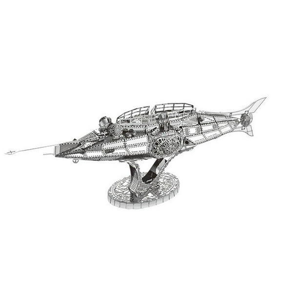 1: 100 3D Metal Kits Nuclear Submarine Model Warship Model Warship Ornaments Military Model (Unassembled Kit )