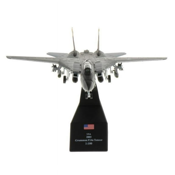 1:100 3D Model F-14 Tomcat Fighter Attack Metal Plane Diecast Plane Aircraft Model Toys for Collecting and Gift