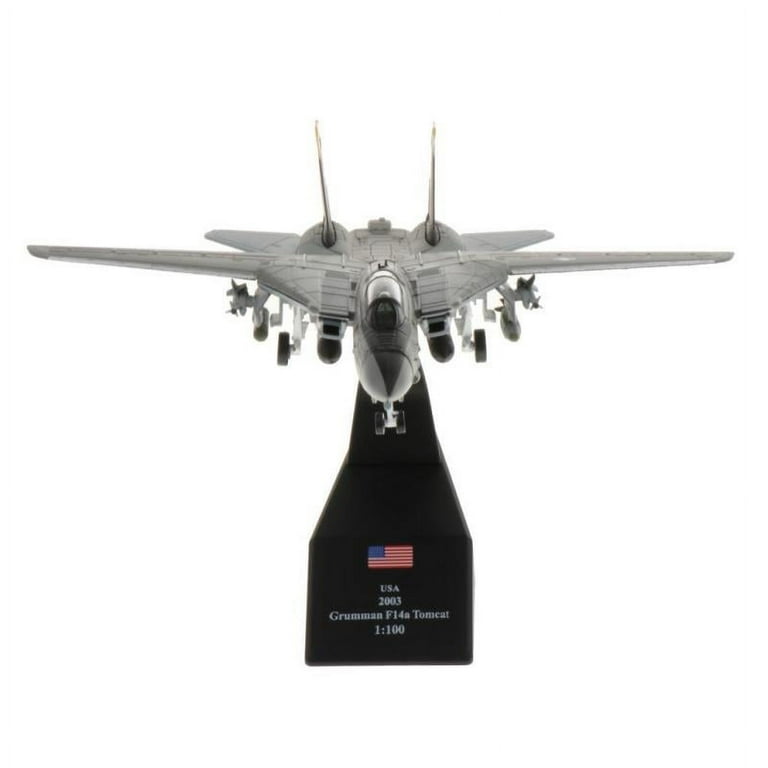 1:100 3D Model F-14 Tomcat Fighter Attack Metal Plane Diecast