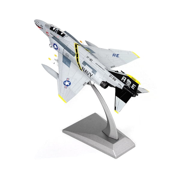 1/100 American F-4C Ghost Attack Aircraft Model for Aviation Collectors, Retro Elegant Home Decoration TAPDRA Accessories