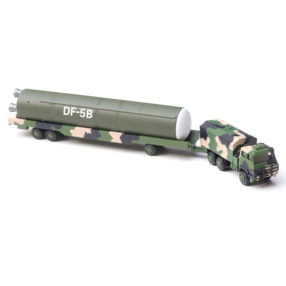1:100 Dongfeng 5B Missile Vehicle Model Fighter Attack Military Missile Model for Collection Gift