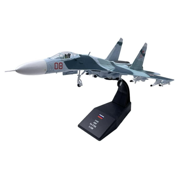 1:100 F18 Hornet Diecast Fighter Aircraft Model Toy Collection Gift , A Su-27, 22x14.7x5.9cm