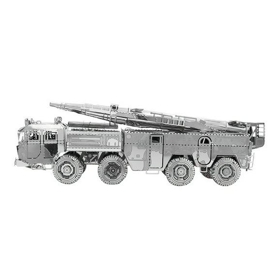 1:100 Military 3D Metal Kits Dongfeng 11 Missile Vehicle Model Vehicle Armored Collection(Unassembled Kit )