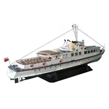 1:100 Polish Baltic Fleet Coastal Ferry Lilla Weneda Model Handmade DIY Model Night Cruise Ship (Unassembled Kit )