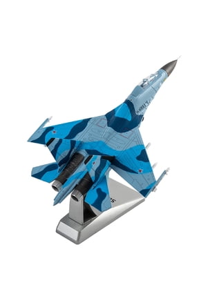 1:100 Russian Air Force SU-30MKK Fighter Aircraft Model Fighter Attack Plane Diecast Military Models