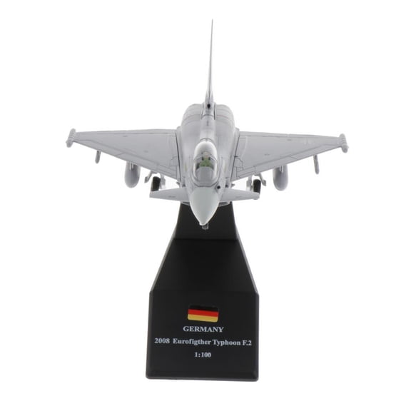 1/100 Scale EF Typhoon Fighter Model Decor Gray C