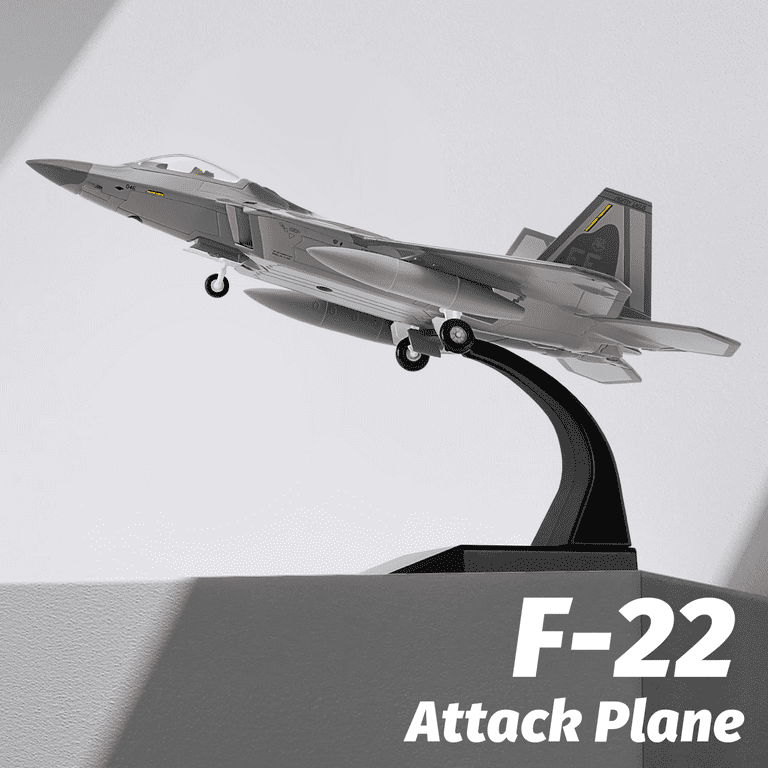 1/100 Scale F-22 Raptor Fighter Attack Plane Metal Fighter