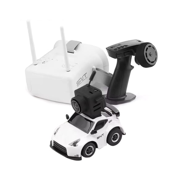 1/100 Scale Ultra-Compact FPV Remote Control Car with HD Camera & Full Lighting System, 5CH Proportional Control - 370Z Model