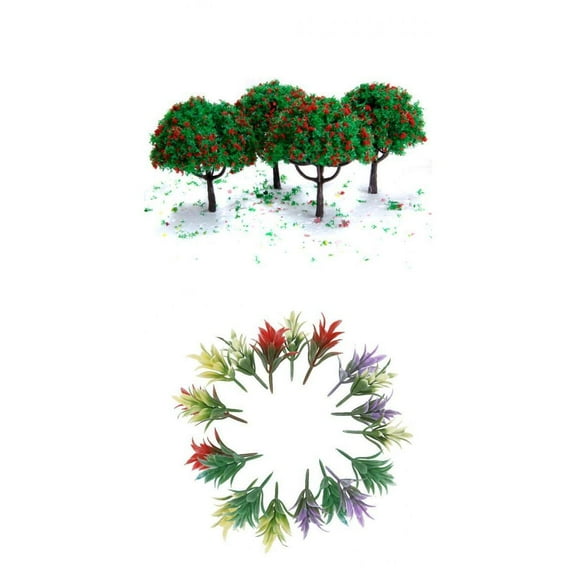 1:100 Train Layout Scenery Model Trees Scenery Landscape Train Set Accessory