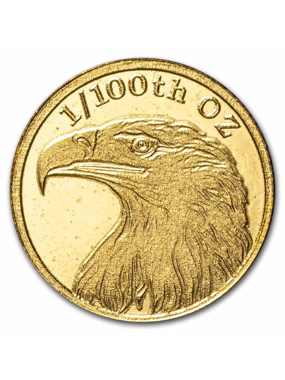 1/100 oz Gold Round: American Bald Eagle - MPM