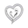 thumbnail image 1 of 1/10CTW-DIA HEART PENDANT, 1 of 1