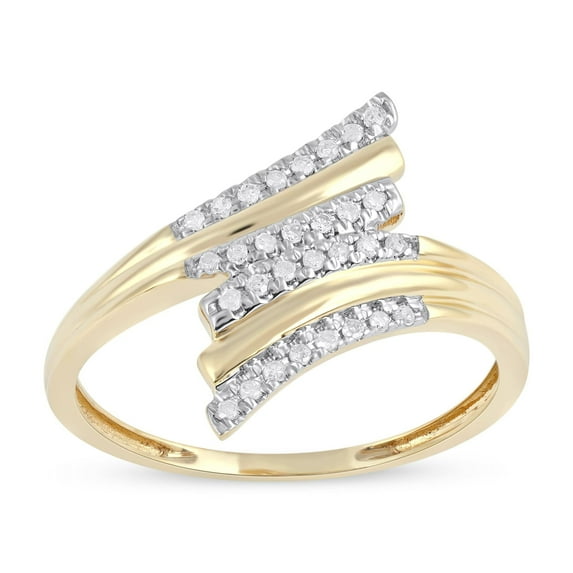 1/10Ct TDW Diamond 10K White Gold Fashion Ring