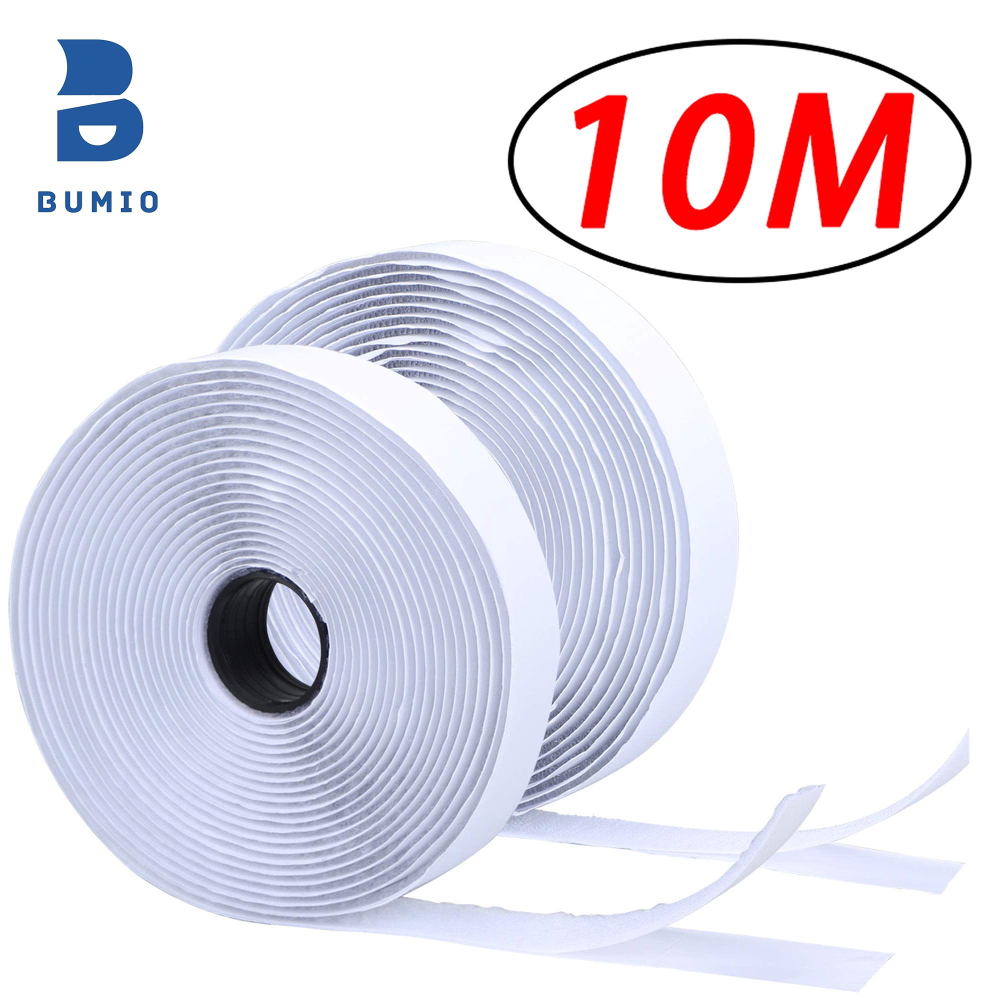 1-10M Velcros Self Adhesive Hook and Loop Tape Fastener House Diy Magic Tap Auto Double Sided Roll Strong Glue Home Strap Strips