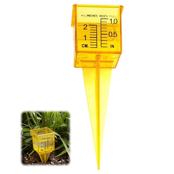 1/10PCS 1.5 Inch Rain Gauge With Dual Scale For Lawn & Garden Reusable Outdoor Measurement Tool Water Meter Water Level