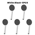 thumbnail image 1 of 1-10PCS Bathroom High Pressure Full Body Coverage Powerful Handheld Shower Head Source Bathroom Outlet Shower Kit (White Black 5PCS), 1 of 7
