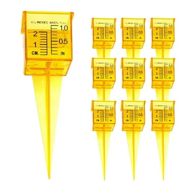 1/10PCS Plastic Rain Gauge 1.5" Rain Gauge/Sprinkler Gauge WideMouth I3C5