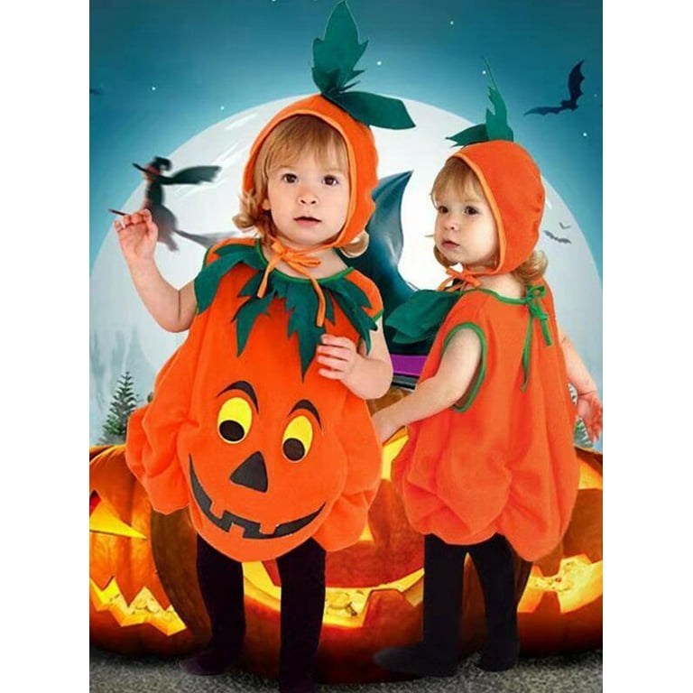 1-10T Kids Boys Girls Halloween Pumpkin Costume Toddler Halloween