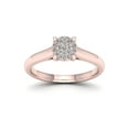thumbnail image 1 of 1/10ct TDW Diamond 10K Rose Gold Cluster Engagement Ring, 1 of 4
