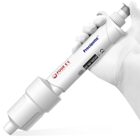 FOUR E's Scientific 1-10ml Pipette, High Accurate Single-Channel Pipettor, Adjustable Variable Volume Micropipette for Laboratory