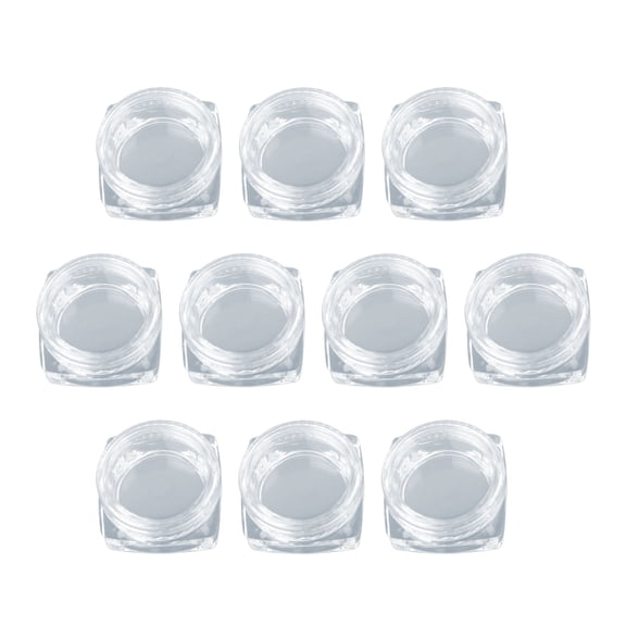 1/10pcs 3g Clear Plastic Jar Cosmetic Cream Box Small Empty Sample Containers Pots Art Storage Transparent Boxes