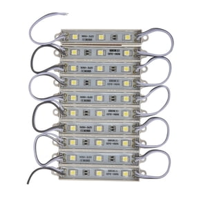 1*10pcs 5050 SMD 3 LED Module Strip String Light Waterproof DC 12V Cool White