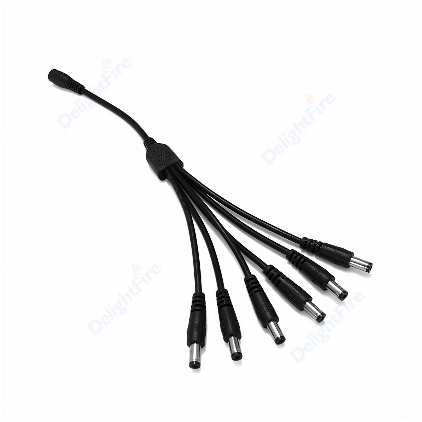 110pcs CCTV Security Camera DC Power Splitter Cable Female To 2/3/4/5