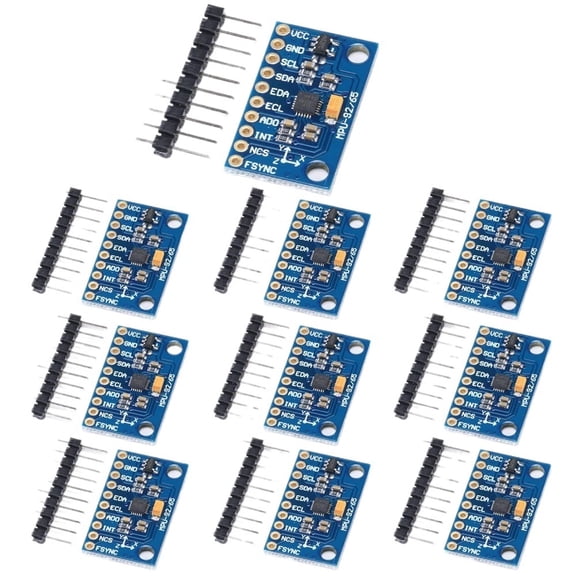 1-10pcs IIC I2C SPI MPU6500 MPU-6500 6-Axis Gyroscope Accelerometer Sensor Module Replace MPU6050 With Pins GY-6500 - 10PCS