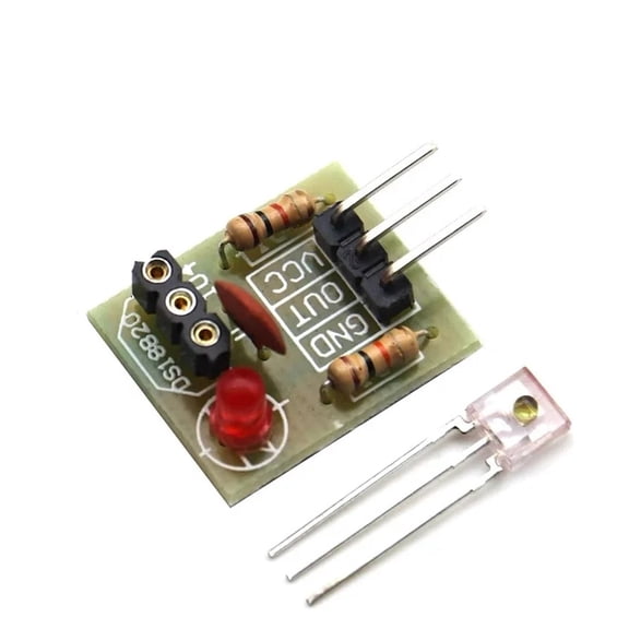 1-10pcs KY-008 650nm Laser Transmitter Module with Laser Sensor Module Non-Modulator Tube Laser Receiver Module Kit - RED LASER