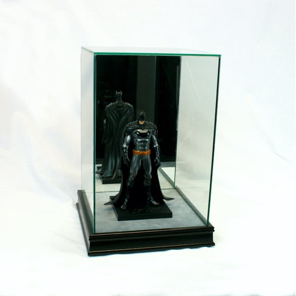 1/10th Scale Figurine Display Case - Comic Figurine - Crystal Clear Glass Protection - Black Moulding