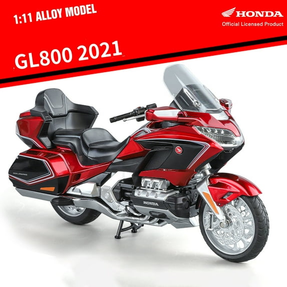 1:11 Honda Gold Wing GL800 2021 Alloy Die Cast Motorcycle Model Vehicle Collection Sound and Light Off Road Autocycle Toys Car